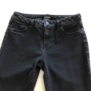 Faded Black Skinny Jeans, d.jeans, Size 4